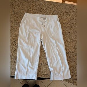 Croft & Barrow White Stretch Crop Pants
